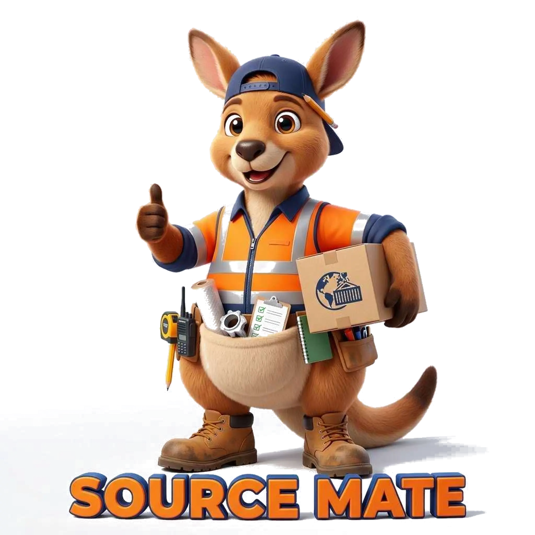 SOURCE MATE Kangaroo Hopping Mascot